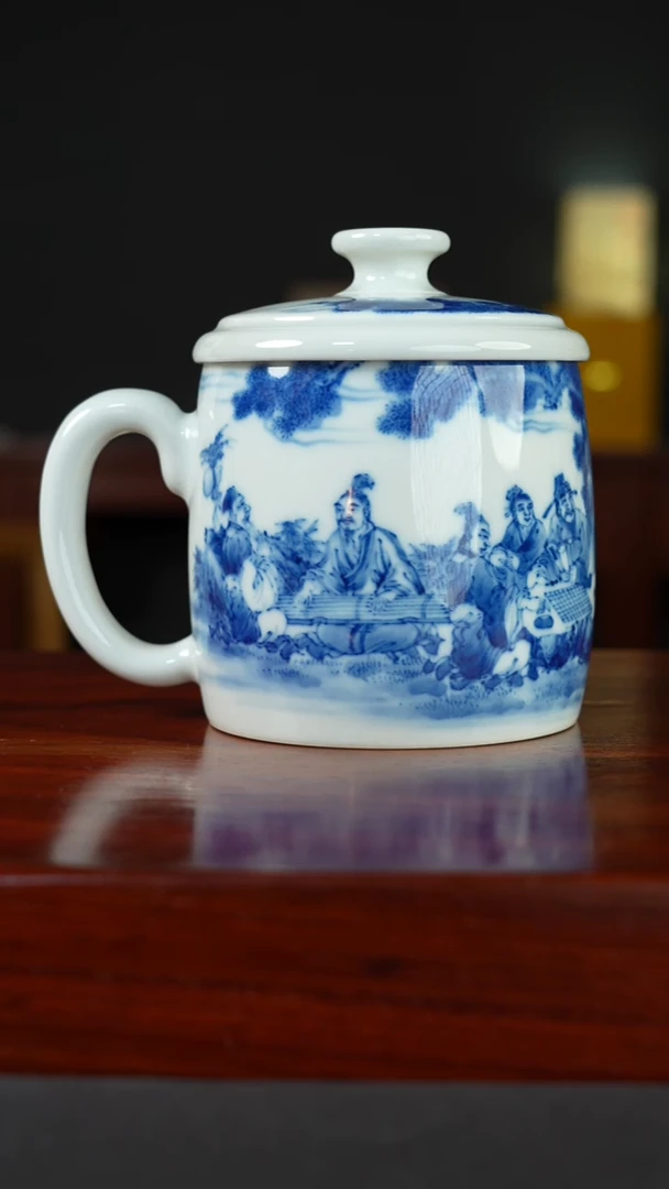 祖传窑真柴窑传承400年唐宋八大家老板杯