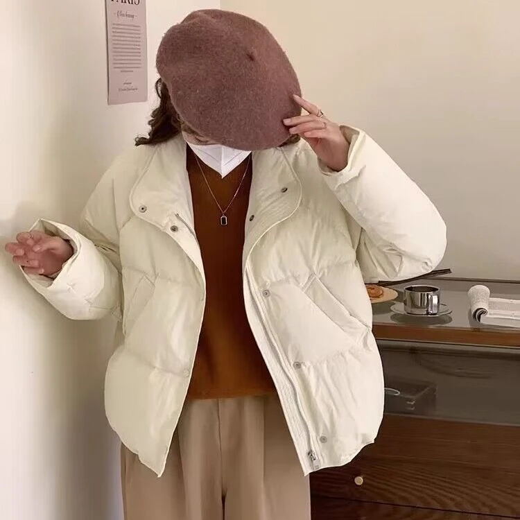 【egg立领小短款】韩系休闲时尚立领轻薄型短款羽绒服