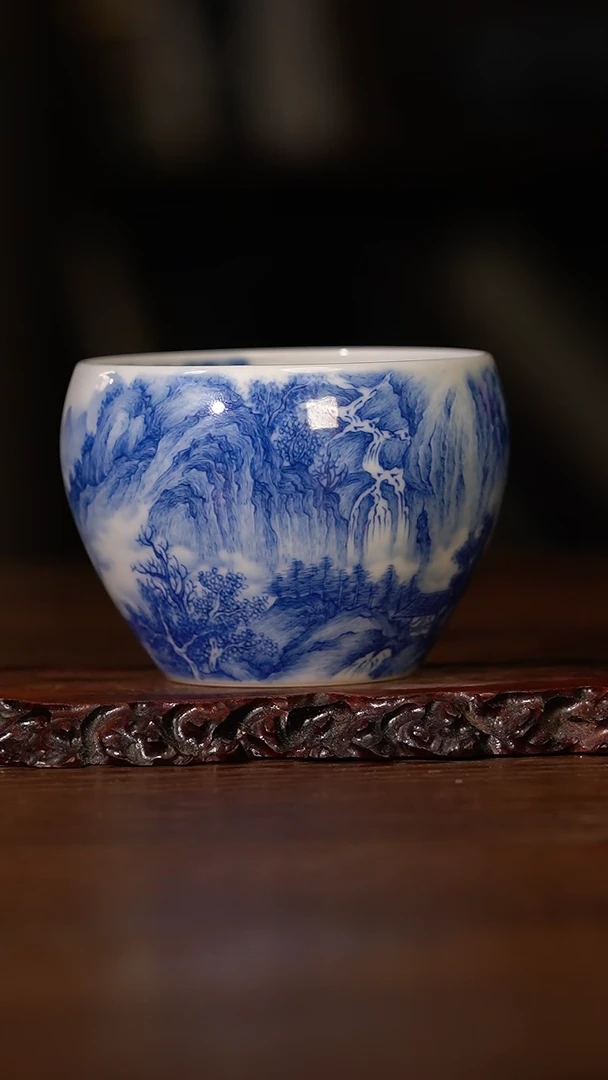 【闪购商品】杯九本藏名款纵情丘壑小苹果杯