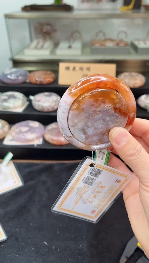 未镶嵌手镯石英质玉55圈口（赠品镯心）346243