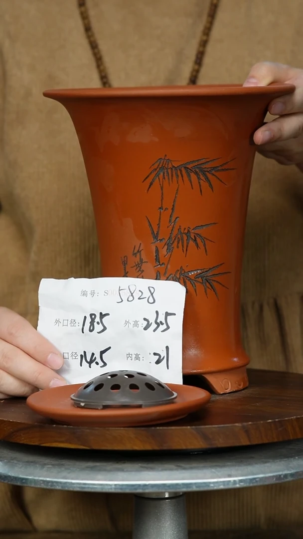 【闪购商品】紫砂花盆5828+Z 紫砂花盆