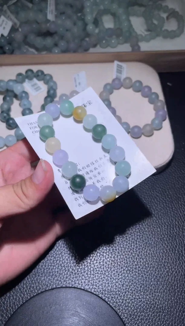 未镶嵌定制翡翠珠串