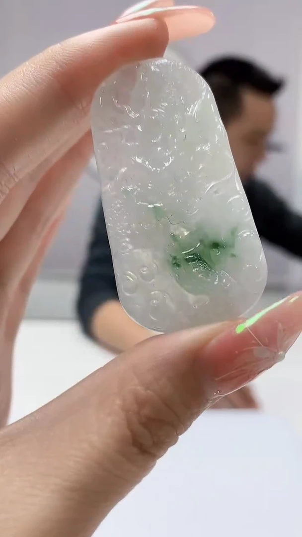 【闪购商品】定制翡翠未镶嵌3916DD-毛货挂件103
