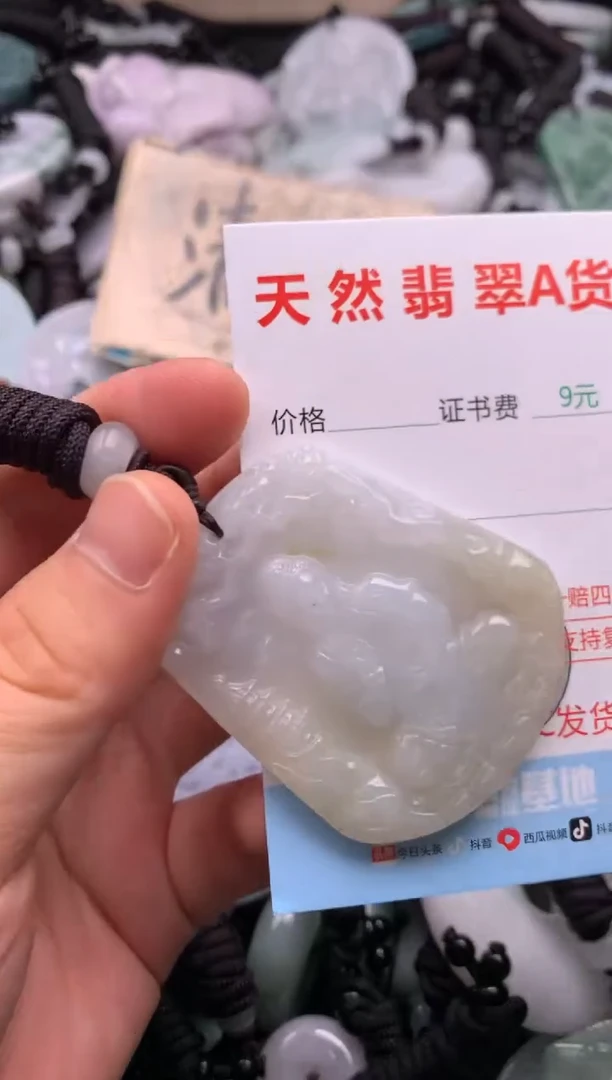 翡翠未镶嵌吊坠(不含链)1