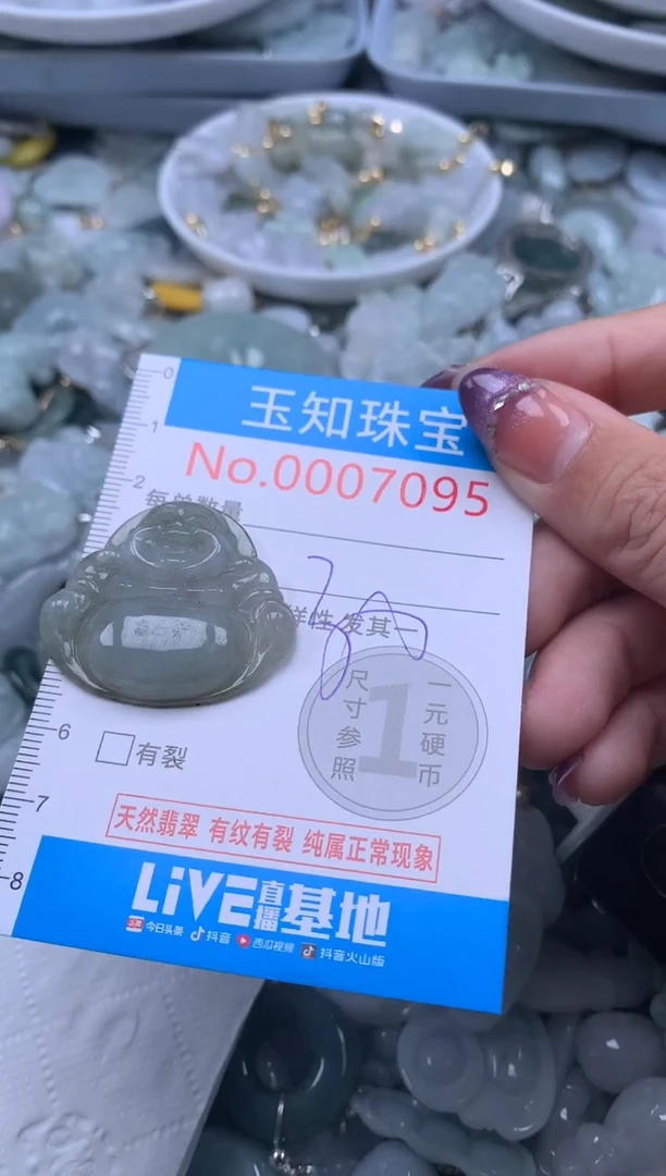 翡翠未镶嵌吊坠(不含链)7095