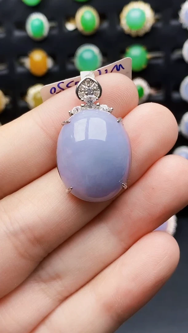 银S925镶嵌戒指翡翠6107