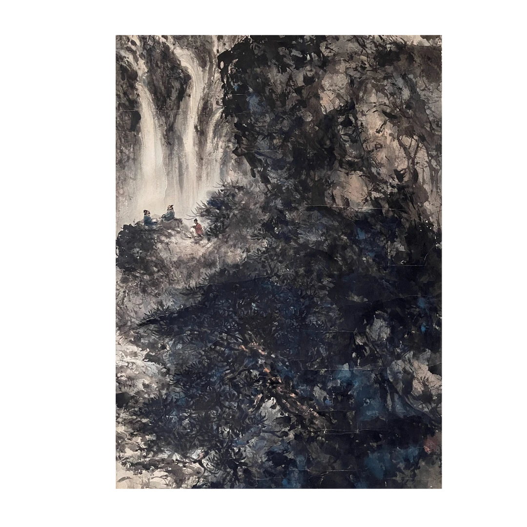 LOT.1288 《山水》92*58cm 纸本设色镜片