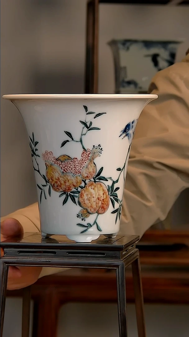 景德镇手工陶瓷花盆