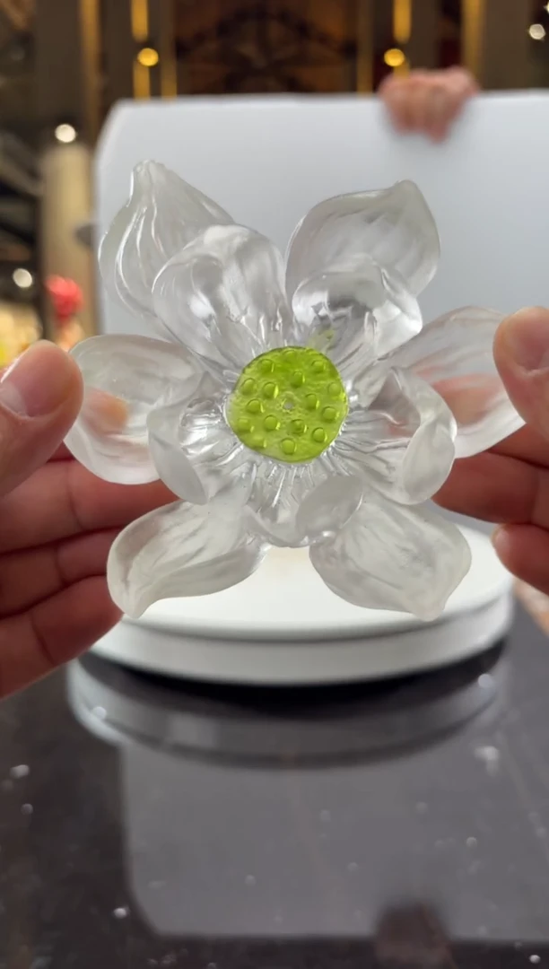 摆件CS0202009夏荷香插艺术琉璃摆件