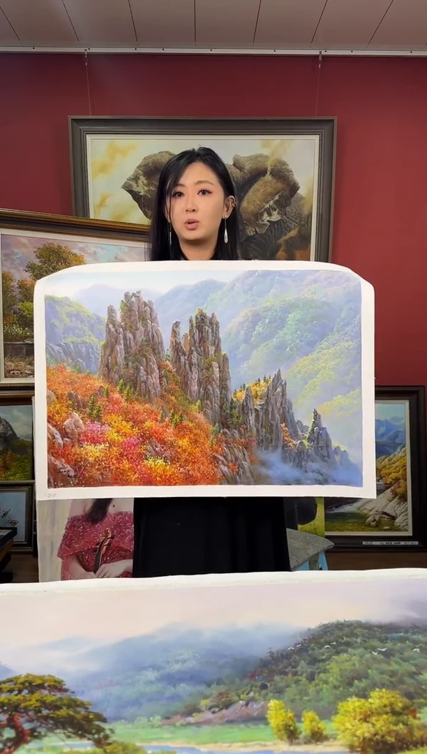 油画【173号】约50*70cm丨朝鲜原创纯手绘孤品油画丨顺丰包邮