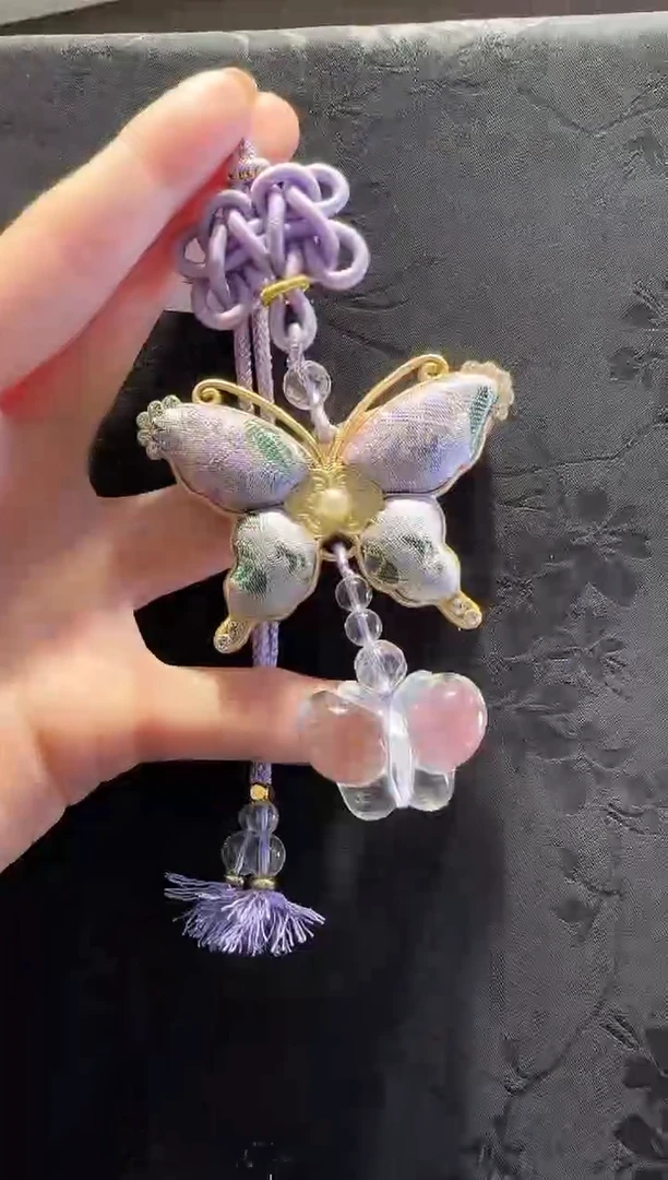 未镶嵌手绳水晶蝴蝶多样性发货其一