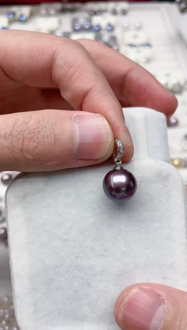 【闪购商品】淡水珍珠吊坠(不含链)银S925镶嵌吊坠