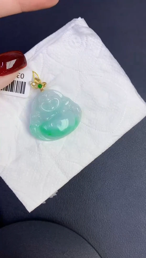颈饰未镶嵌翡翠缅甸天然翡翠a货