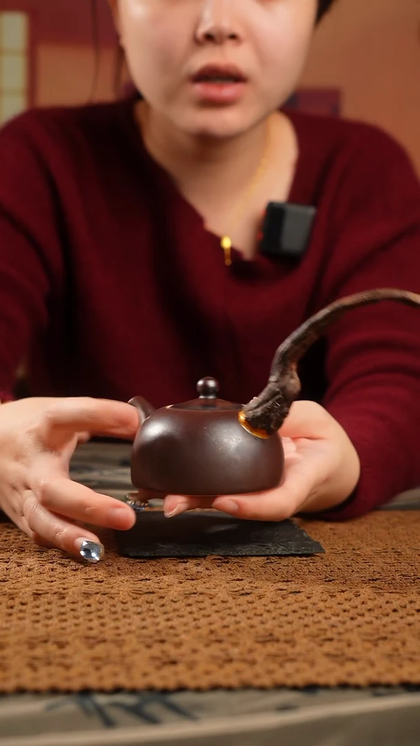 原创缮木柴烧茶壶