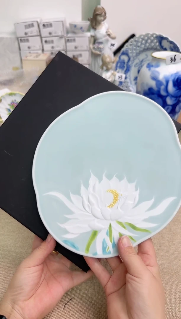 瓷片茄*七瓷片辰辰的瓷器好看到爆