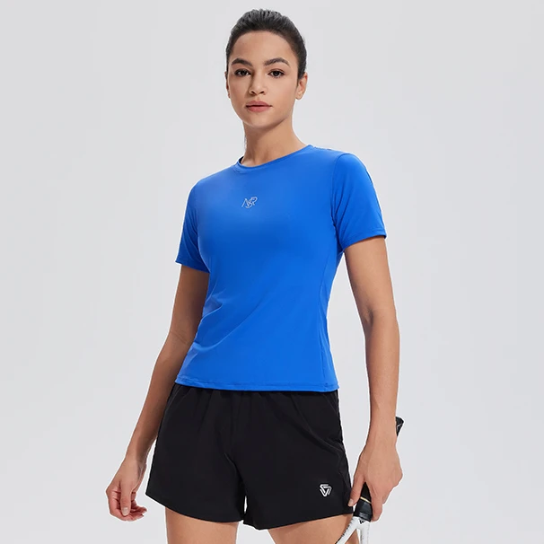 【清完不补】科里芙夏季女修身运动短袖专业健身跑步T恤透气速干