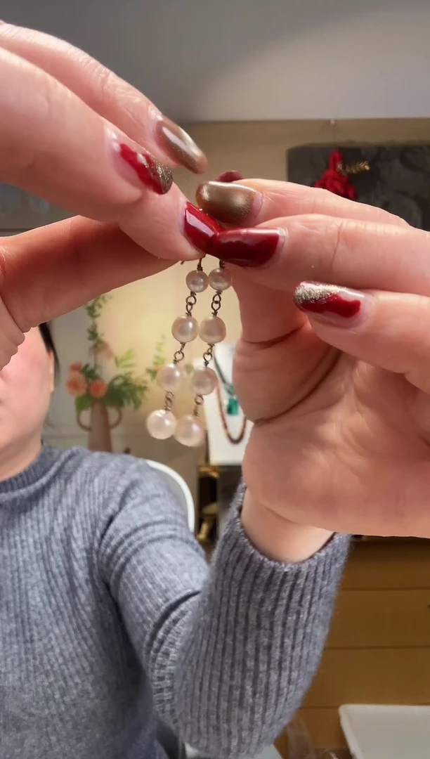 【闪购商品】淡水珍珠耳饰银S925镶嵌珍珠耳饰