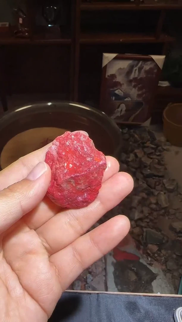 天然辰砂朱砂毛料15