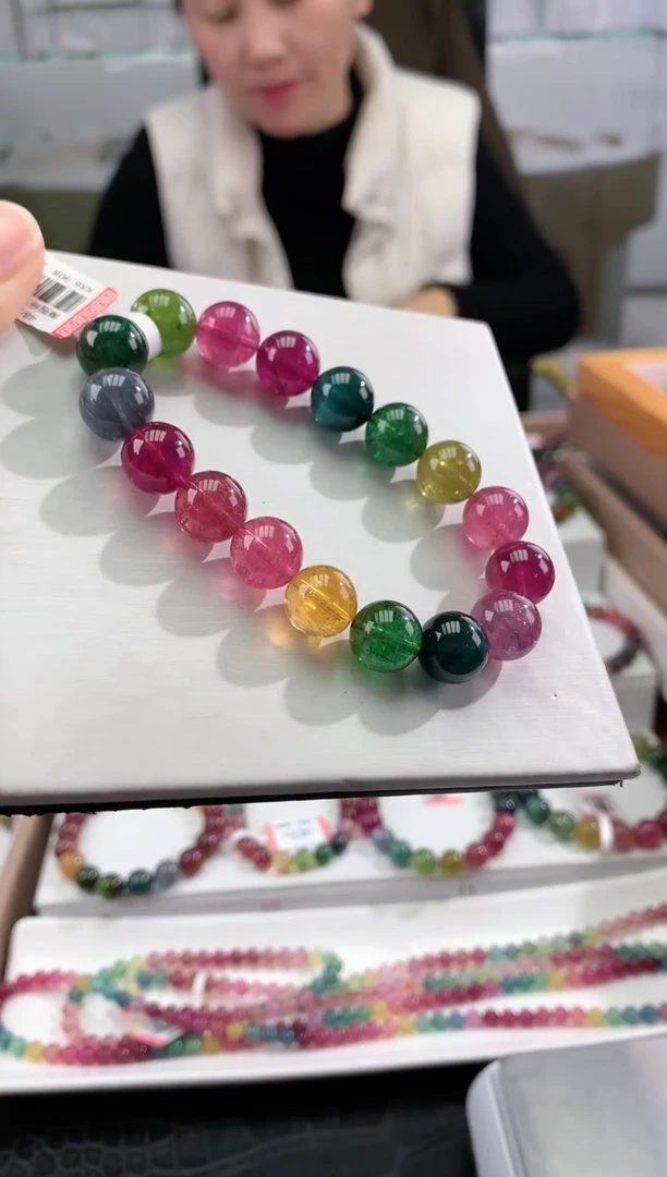 【闪购商品】碧玺手串未镶嵌多样性发一条