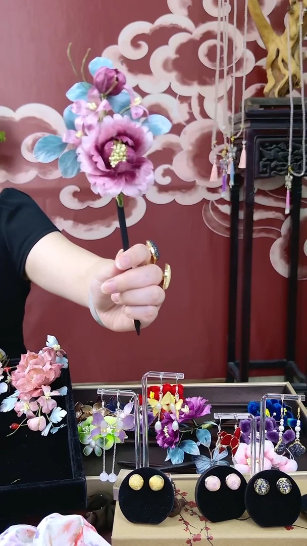 刺绣非遗绒花002