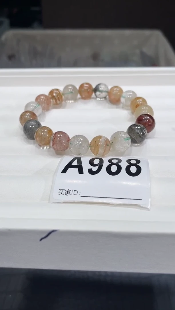 水晶手链未镶嵌A988千层幽灵10