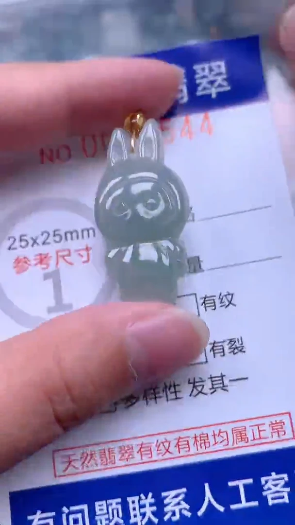 翡翠未镶嵌吊坠(不含链)1