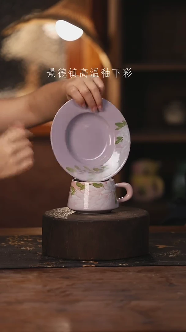 陶瓷景德镇高温釉下手绘陶瓷364