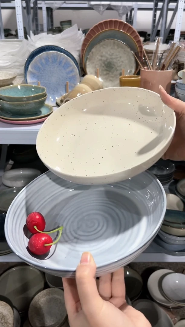 【闪购商品】瓷片外贸尾货瑕疵满20包邮X2 深盘组合