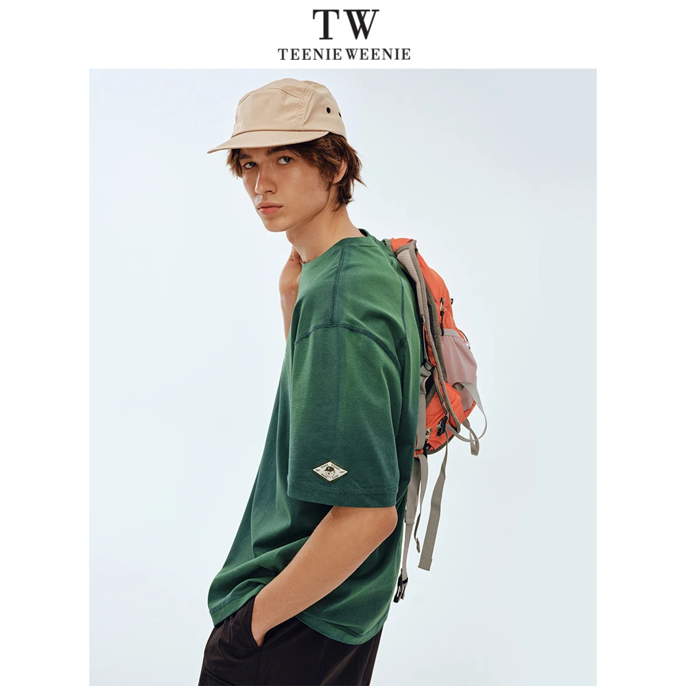 TeenieWeenie小熊男装t恤复古潮流高级游牧风渐变短袖TNRA256508N