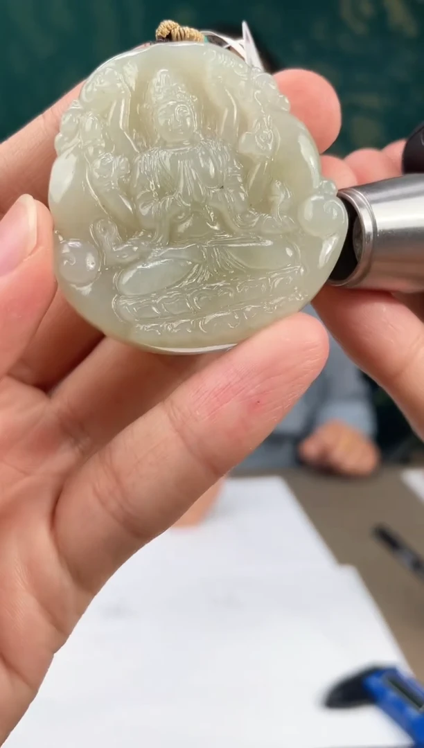 和田玉未镶嵌颈饰多样性拍一发一001014