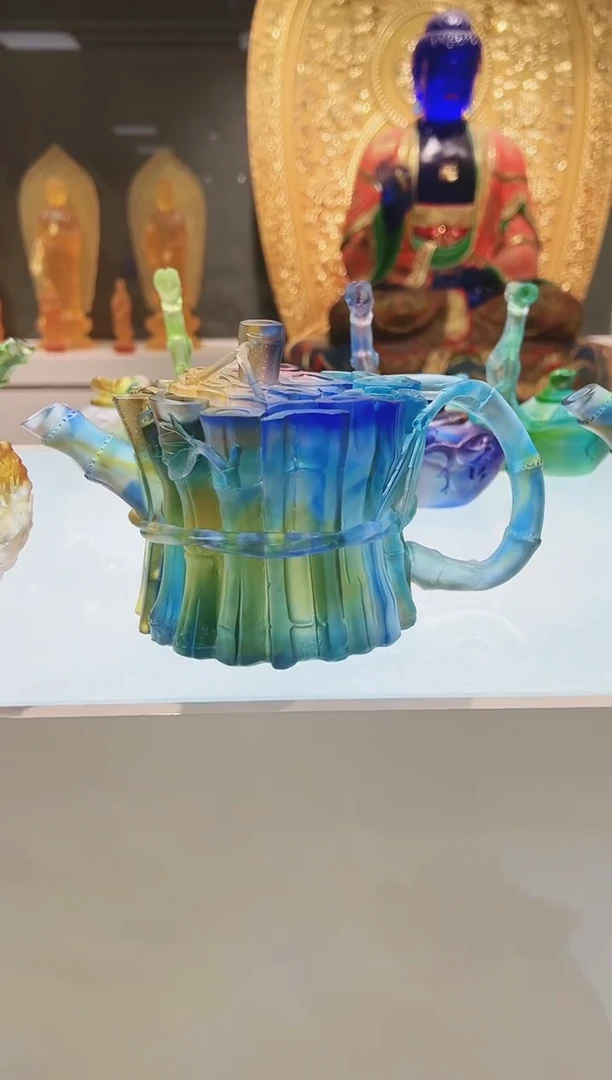 手工艺品琉璃古法琉璃虚怀若谷