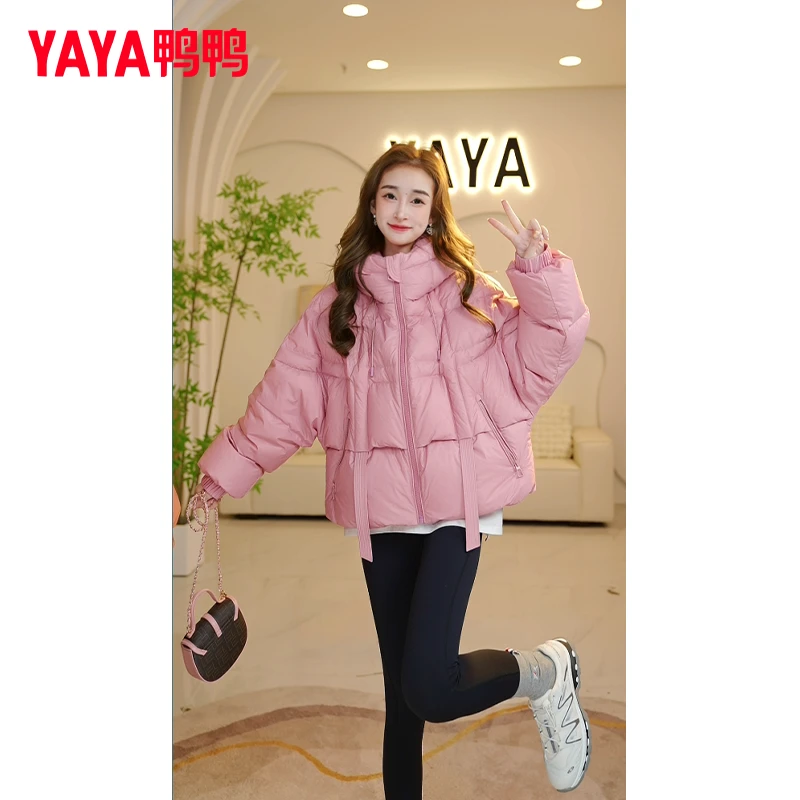 YAYA/鸭鸭休闲时尚轻薄保暖羽绒服24Y067短款羽绒服