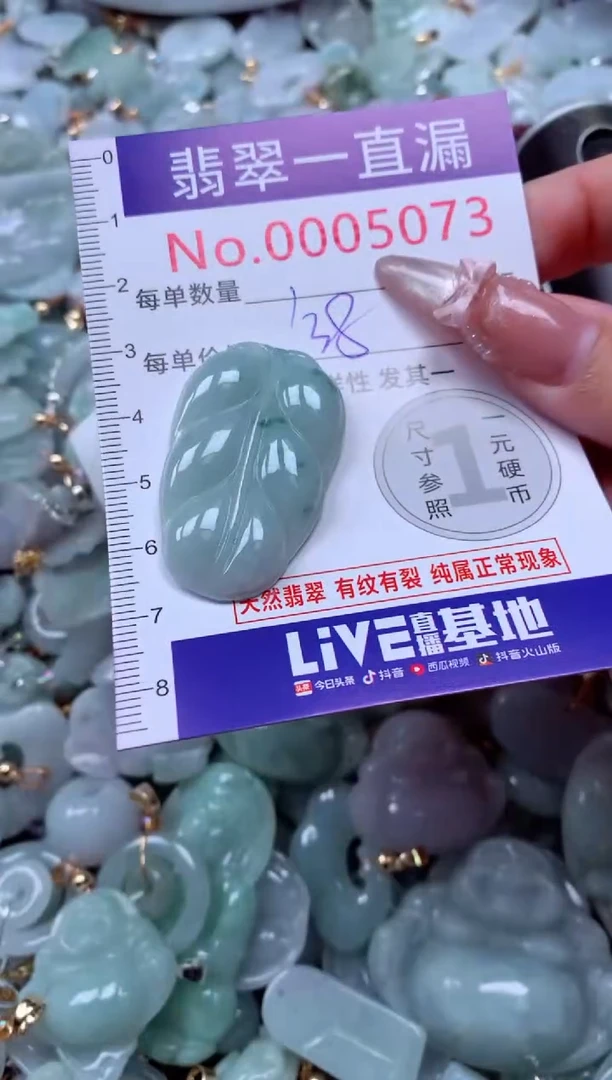 吊坠(不含链)未镶嵌翡翠5073