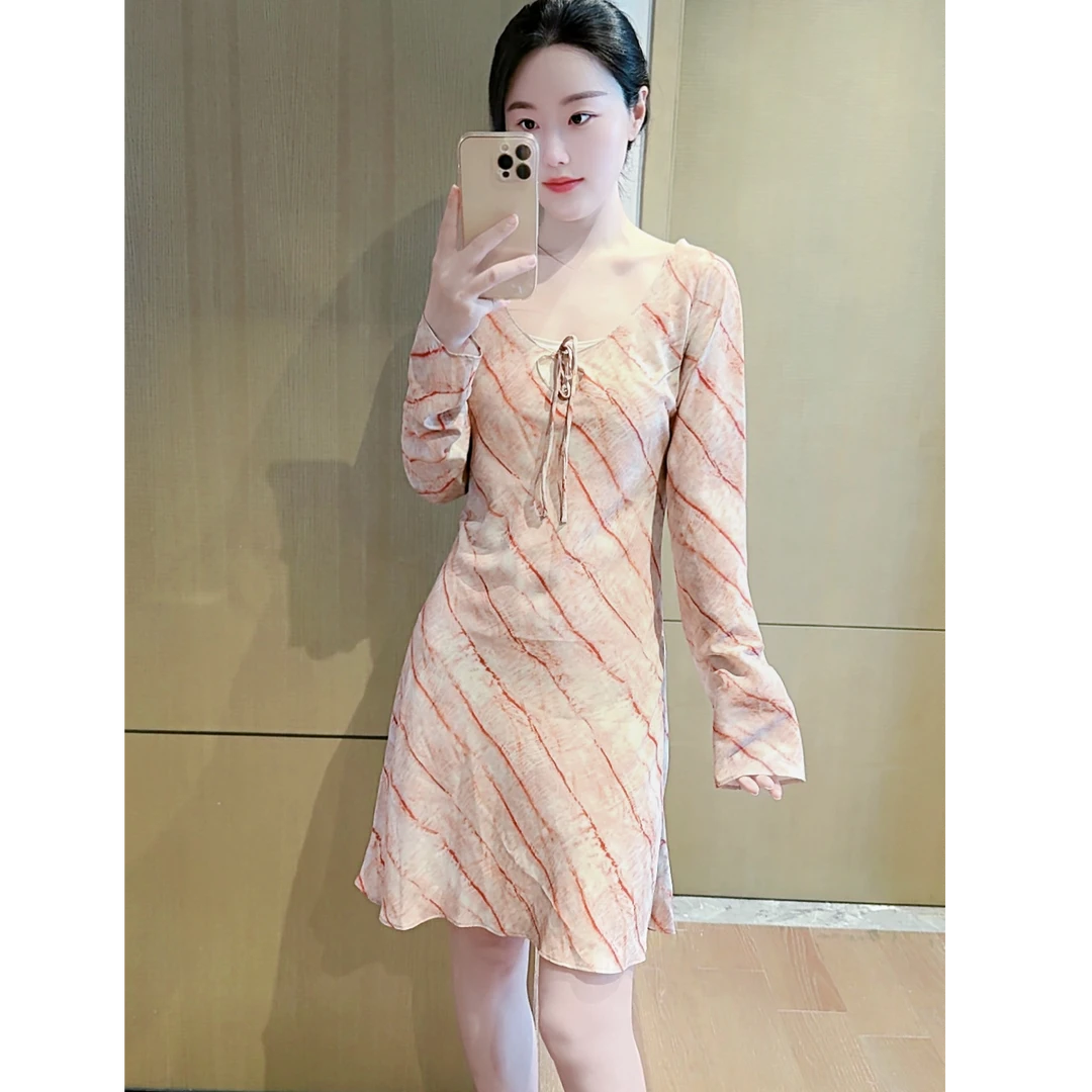 【三文鱼】19姆米桑蚕丝连衣裙