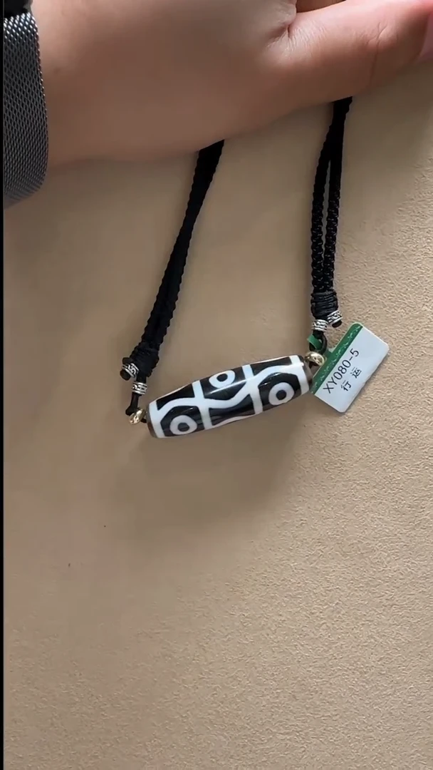 玛瑙/玉髓吊坠(不含链)未镶嵌行运时轮6眼单珠