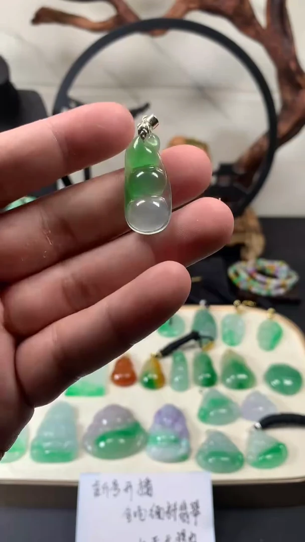 颈饰未镶嵌翡翠所见即所得，一图一物