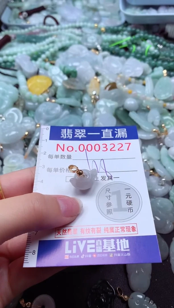 翡翠未镶嵌吊坠(不含链)3227