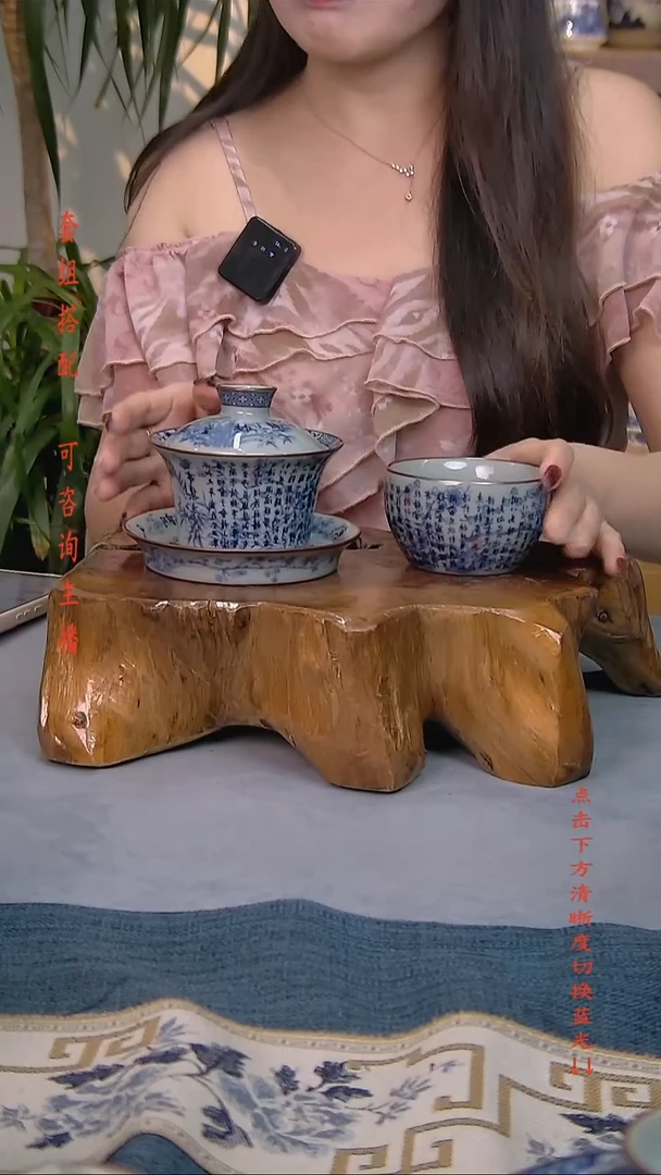 简装家用款2件套 老陶泥开片纹陶瓷茶具