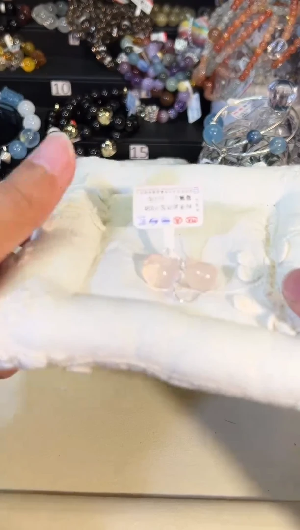 银S925镶嵌耳坠水晶p308多样性发货一件