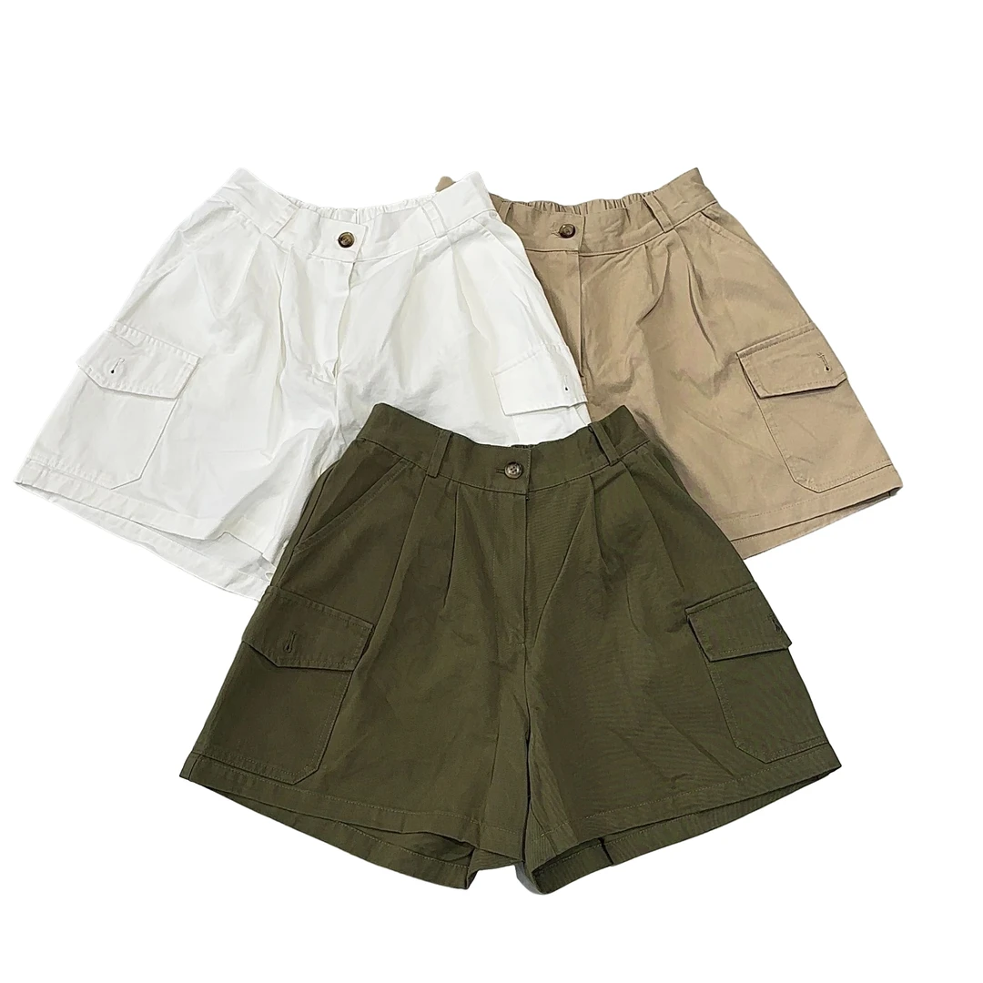 韩版新款短裤工装休闲宽松洋气时尚百搭