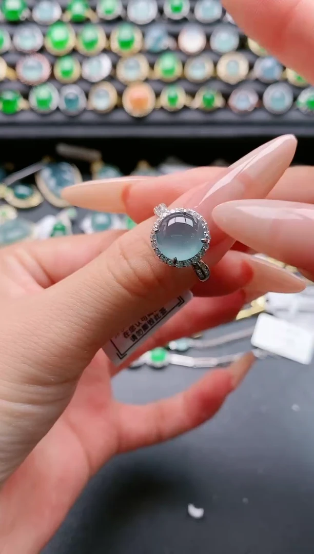 【闪购商品】翡翠戒指银S925镶嵌1111