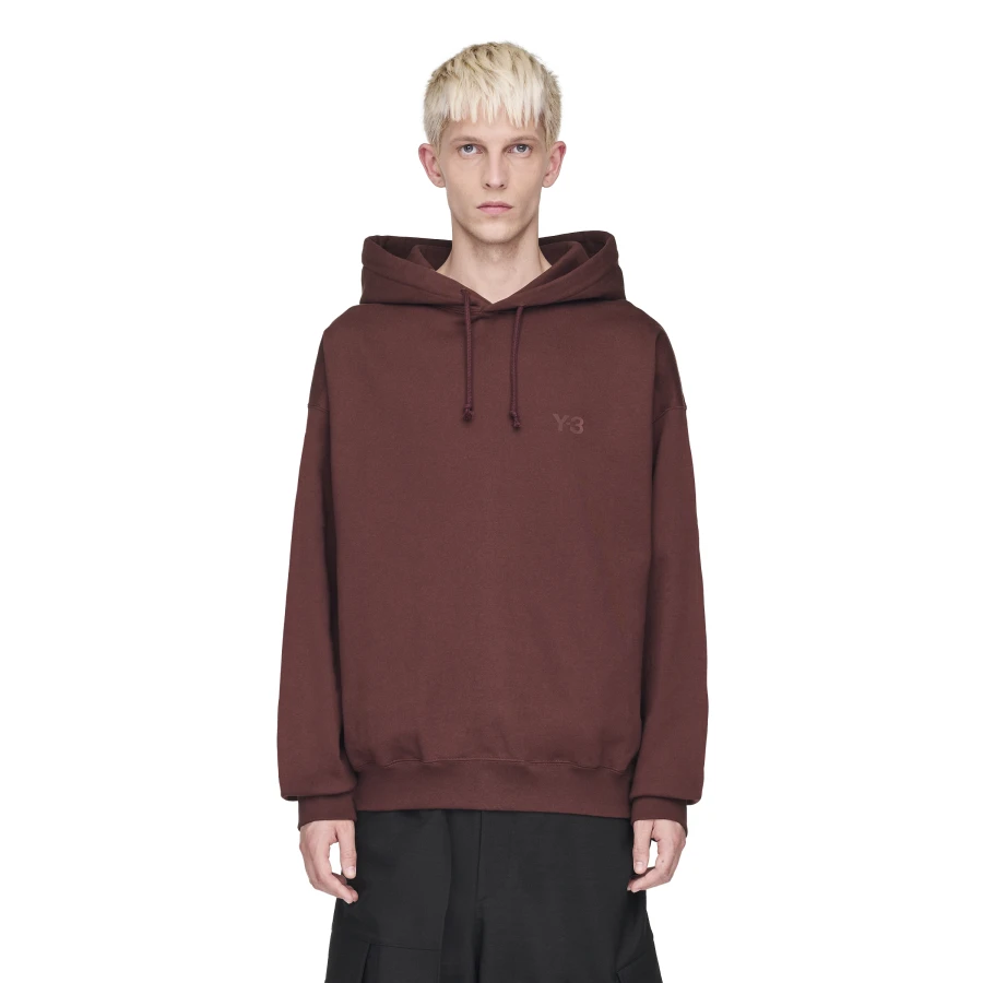 Y-3/Y-3（53-KA3111）枣红色经典秋冬基础版休闲运动连帽卫衣