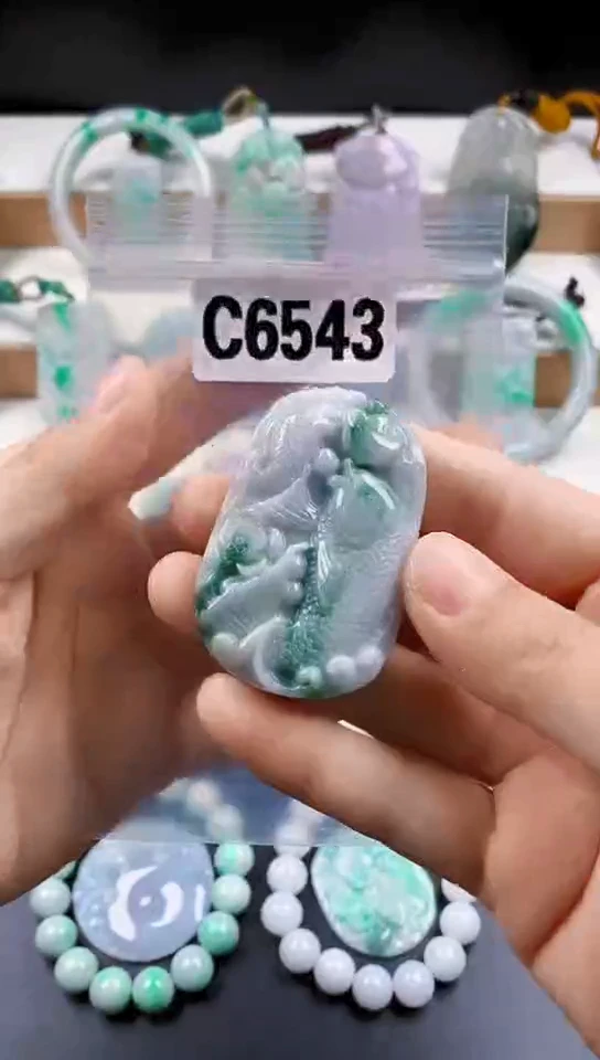 颈饰未镶嵌翡翠天然翡翠吊坠挂件
