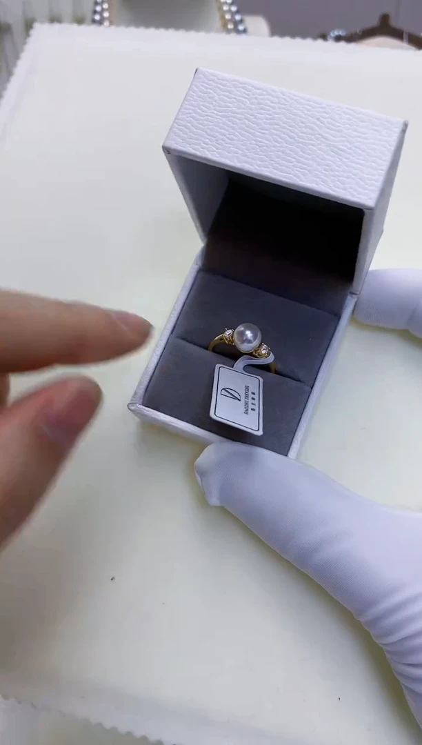 【闪购商品】海水珍珠饰品银S925镶嵌设计款戒指