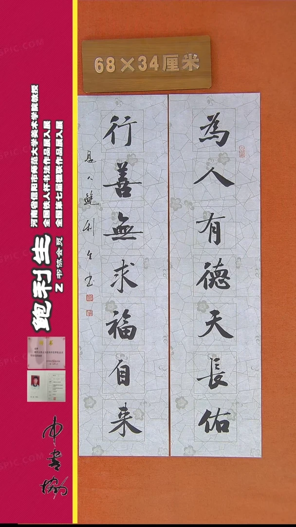 【闪购商品】书法205鲍利生书法作品