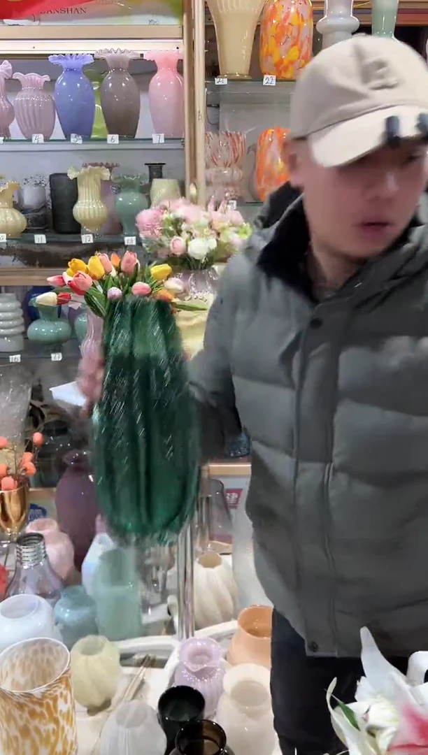 【闪购商品】无铅玻璃绿色杨桃