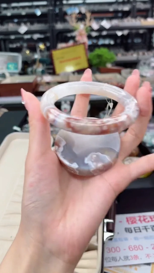 【闪购商品】石英质玉手镯未镶嵌60圈口（赠品镯心）3507974