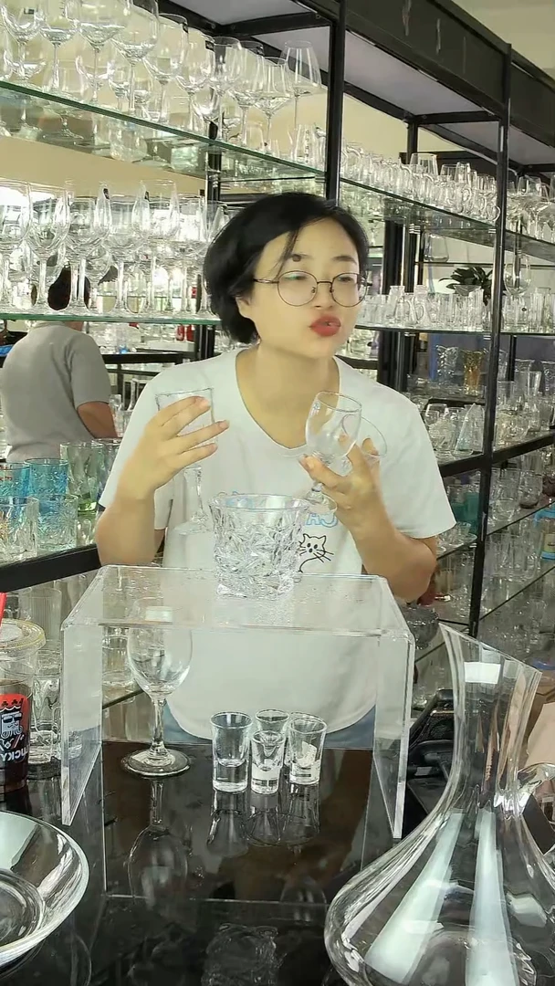水晶玻璃平底款JLS35  280毫升威士忌杯一盒/4个