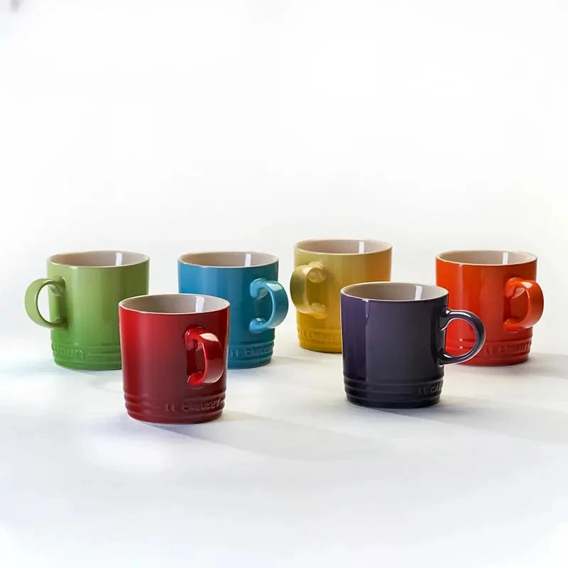 法国马克杯彩虹色多巴胺家用350ml