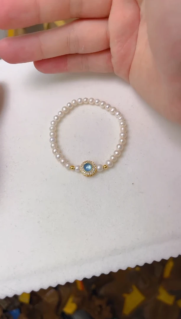 未镶嵌淡水珍珠耳饰sl4043